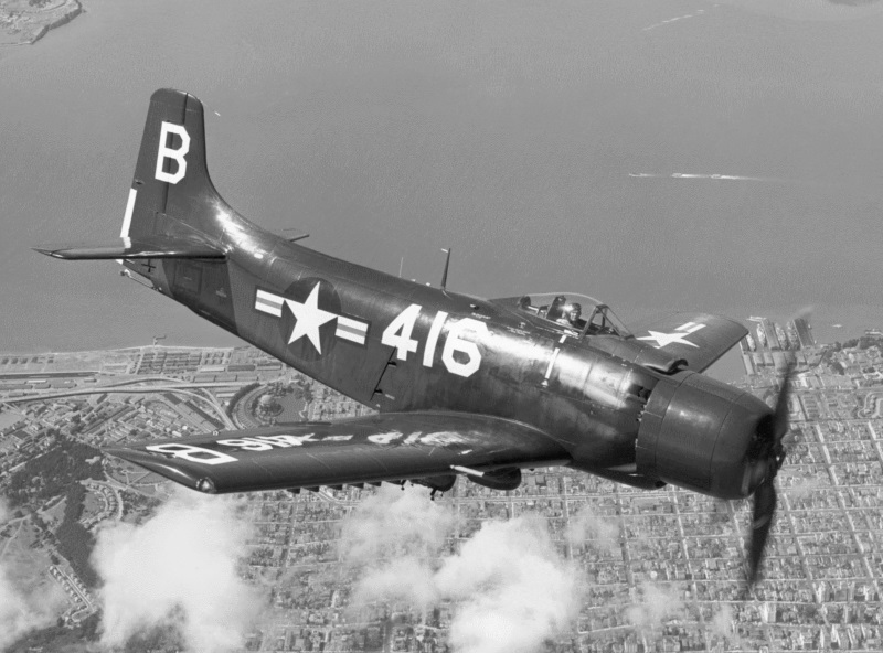 Douglas AD-1 Skyraider over San Francisco